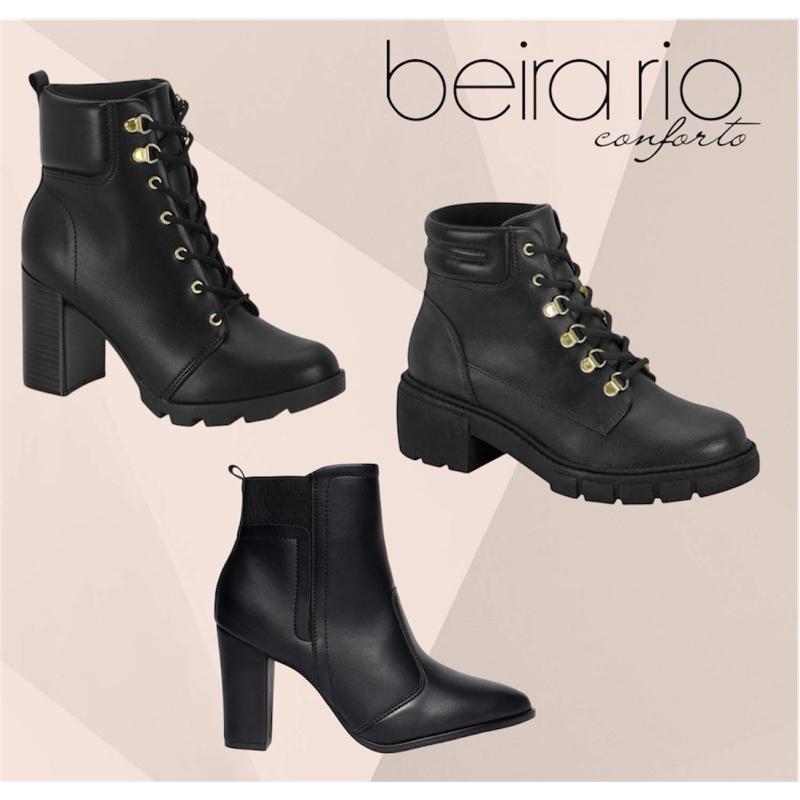 Bota Feminina Beira Rio Berlim Bota Curtuno Tratorada