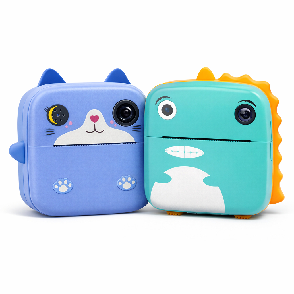 Câmera Instantânea Infantil Impressão Térmica 20MP Vídeo Full HD 1080p Presente Divertido com Jogos