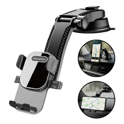 Hmaston Suporte Celular Automotivo Carro Universal Mesa Painel Ajustável Seguro Para Smartphone