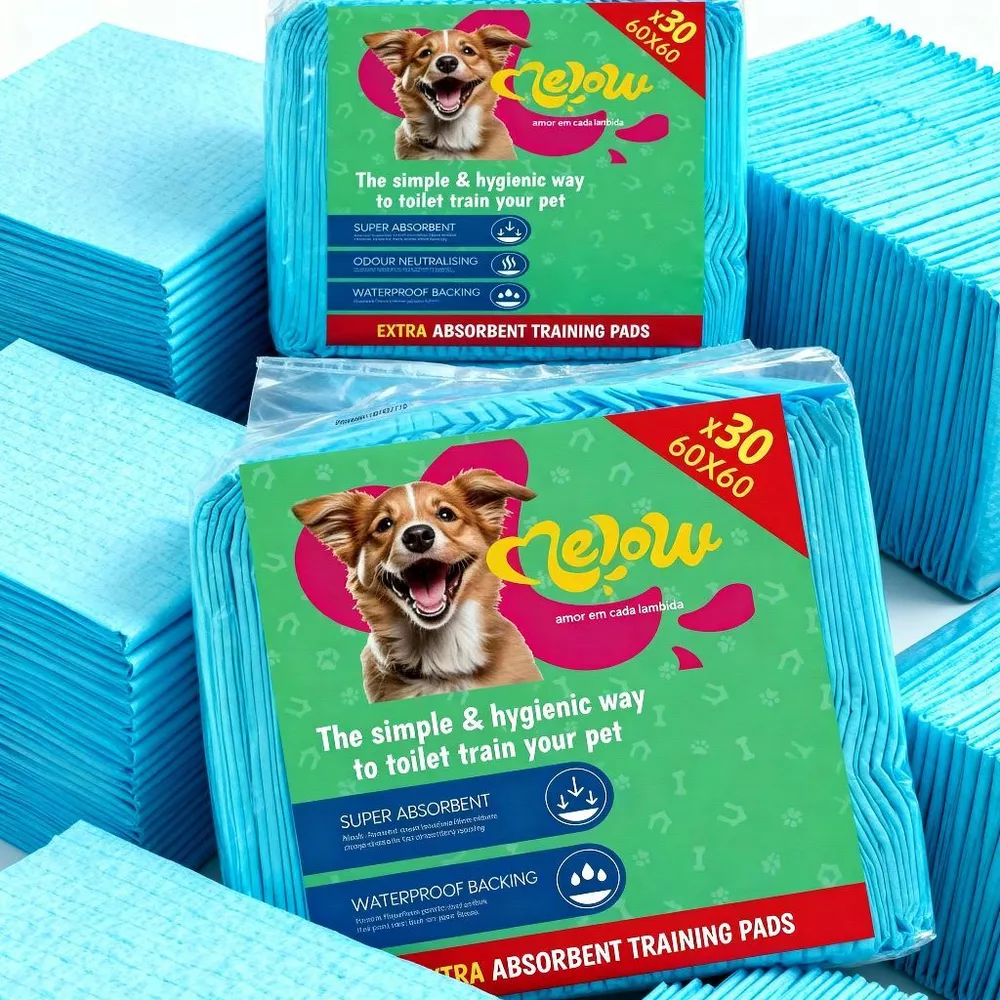 Tapete Higiênico 60X60cm Para Cães/Gatos Super Com 30 uni Por Pacote