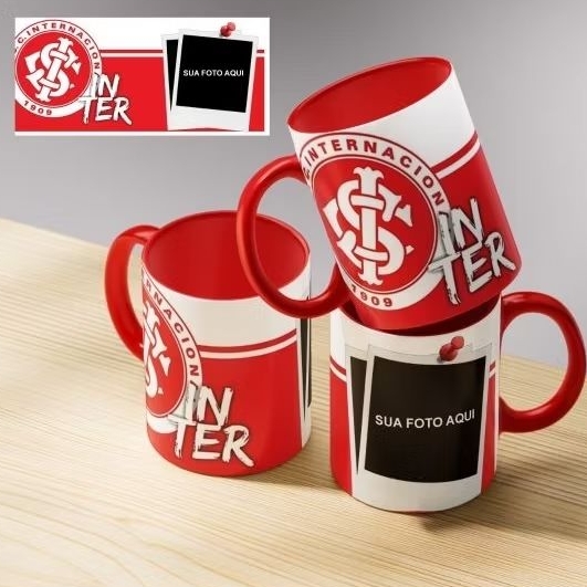 Caneca De Porcelana Estampa Personalizada Do Internacional Com Sua Foto Xícara Perfeita Para Presente