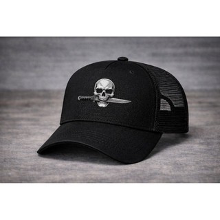 Boné Trucker Preto Masculino Estilo Tático Militar Operações Especiais Tropa Elite em DTF