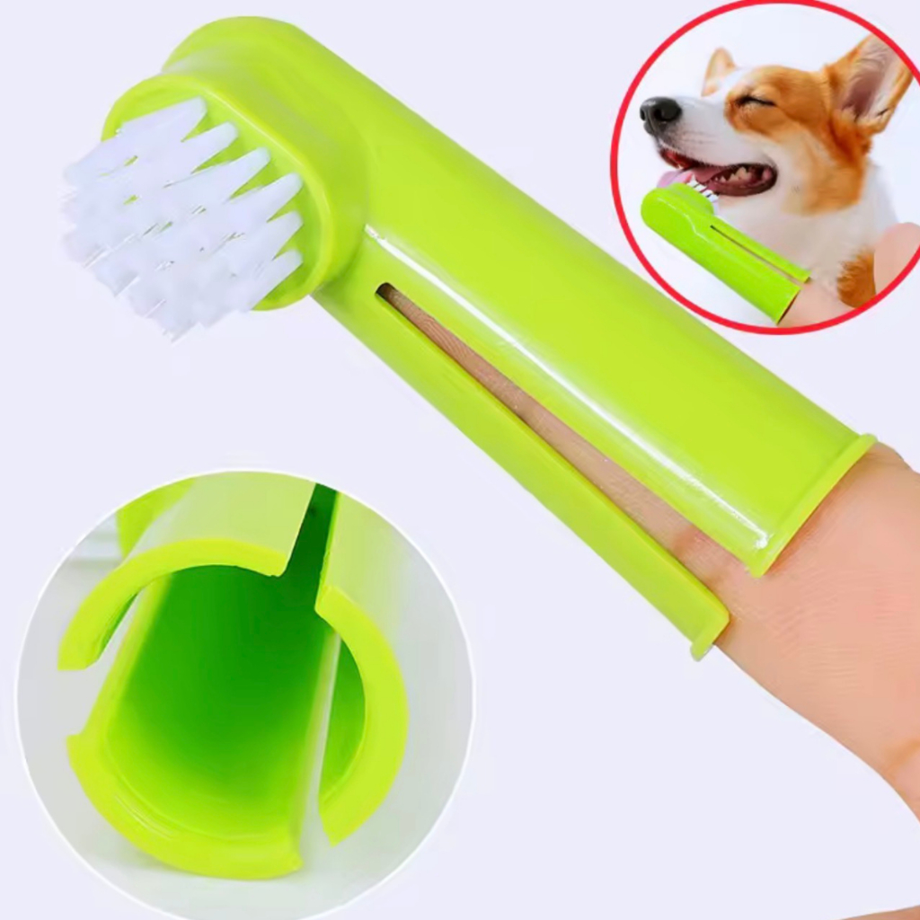 Escova Dental Pet Silicone Dedeira Kit 4 Unidades para Cachorro e Gato em Oferta na Shopee