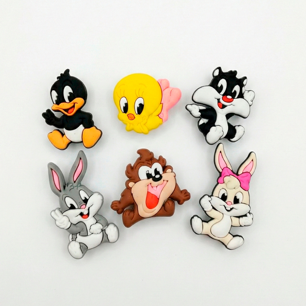 Kit 6 Pins Botons para Babuche Infantil | Fofo, Divertido e Cheio de Estilo