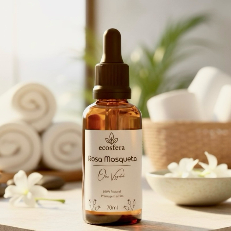 Óleo Vegetal Rosa Mosqueta 100% Puro e Natural 70ml- clareador de manchas/estrias/hidratante em Oferta na Shopee