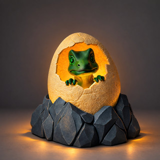 Luminaria Baby Dinossauro 3D Decoração para Quarto Infantil Area Gamer Colecionável Geek  Abajur Led