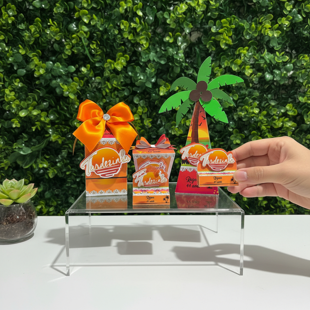 Kit Lembrancinha Personalizada | Caixinhas Personalizadas Tardezinha | Aniversário Fim de tarde