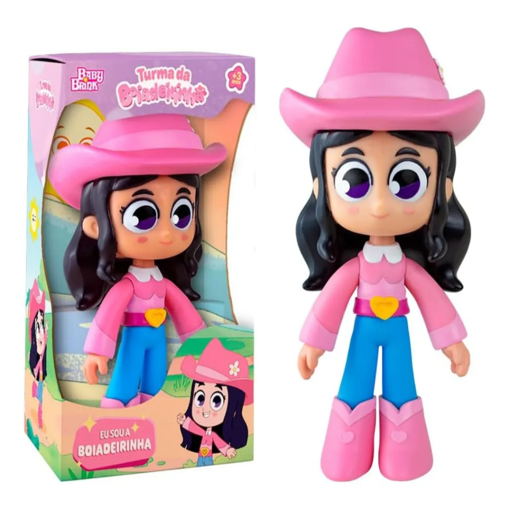 Boneca Turma da Boiadeirinha Ana Castela 20cm Baby Articulada - Baby Brink