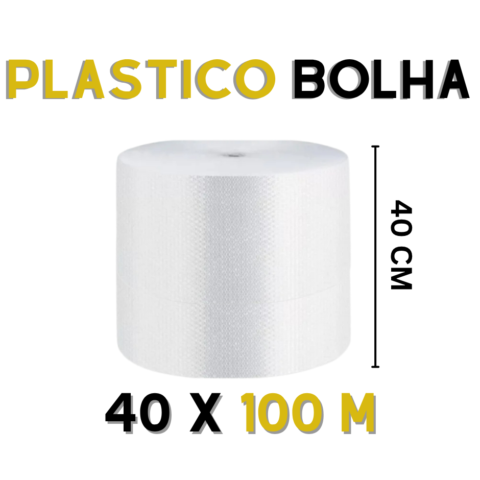 Plástico Bolha 40x100 1 Unidade Resistente Embalar