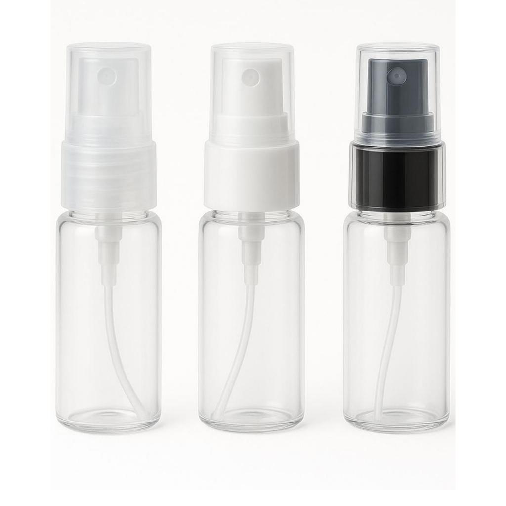 5 Frascos PET 20Ml com Válvula Spray R18/410 – Para Perfumes, Aromatizadores, Cosméticos