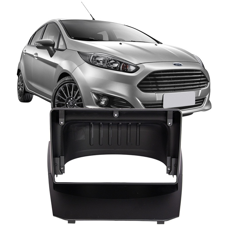 Moldura Multimidia 9 Polegadas Ford Fiesta Hatch 2014 A 2018 em Oferta na Shopee