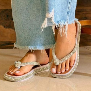 Sandalia Chinelo Brilhante Pandora Strass Qualidade Premium em Oferta na Shopee