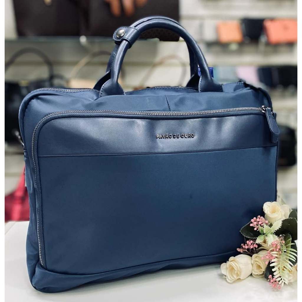 Pasta Executiva Feminina Para Notebook e Documentos Social Casual Pavão de Ouro em Oferta na Shopee