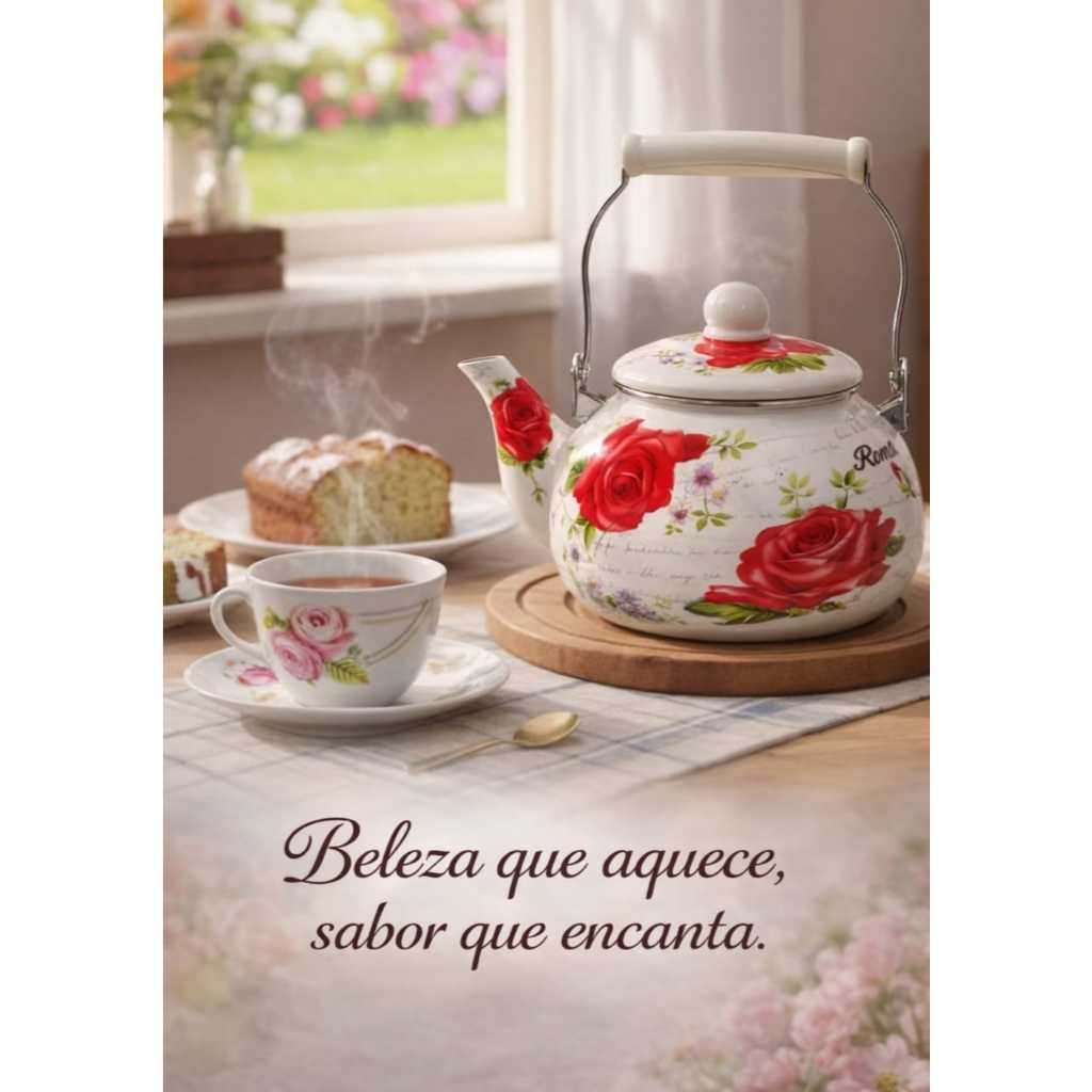 CHALEIRA ESMALTADA 2.5 LITROS em Oferta na Shopee