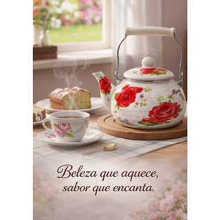 CHALEIRA ESMALTADA 2.5 LITROS em Oferta na Shopee