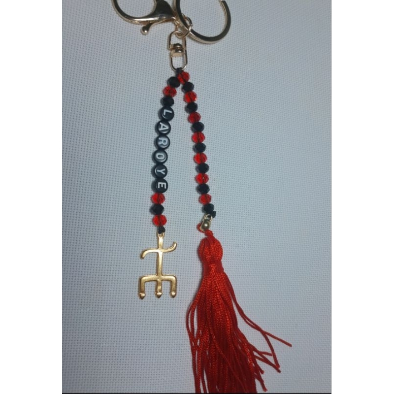 Chaveiro artesanal personalizado Orixá Exú Umbanda Candomblé