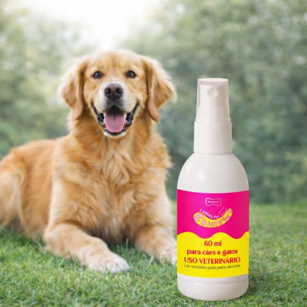 Colônia Pet Perigot Chiclete 60ml para Cães e Gatos | Perfume Premium Veterinário Cheiro Suave