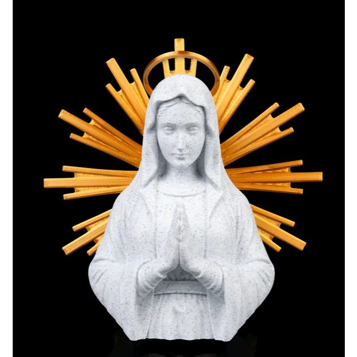 Imagem de Nossa Senhora Decorativa – Estátua Religiosa Católica em Resina para Decoração e Presente