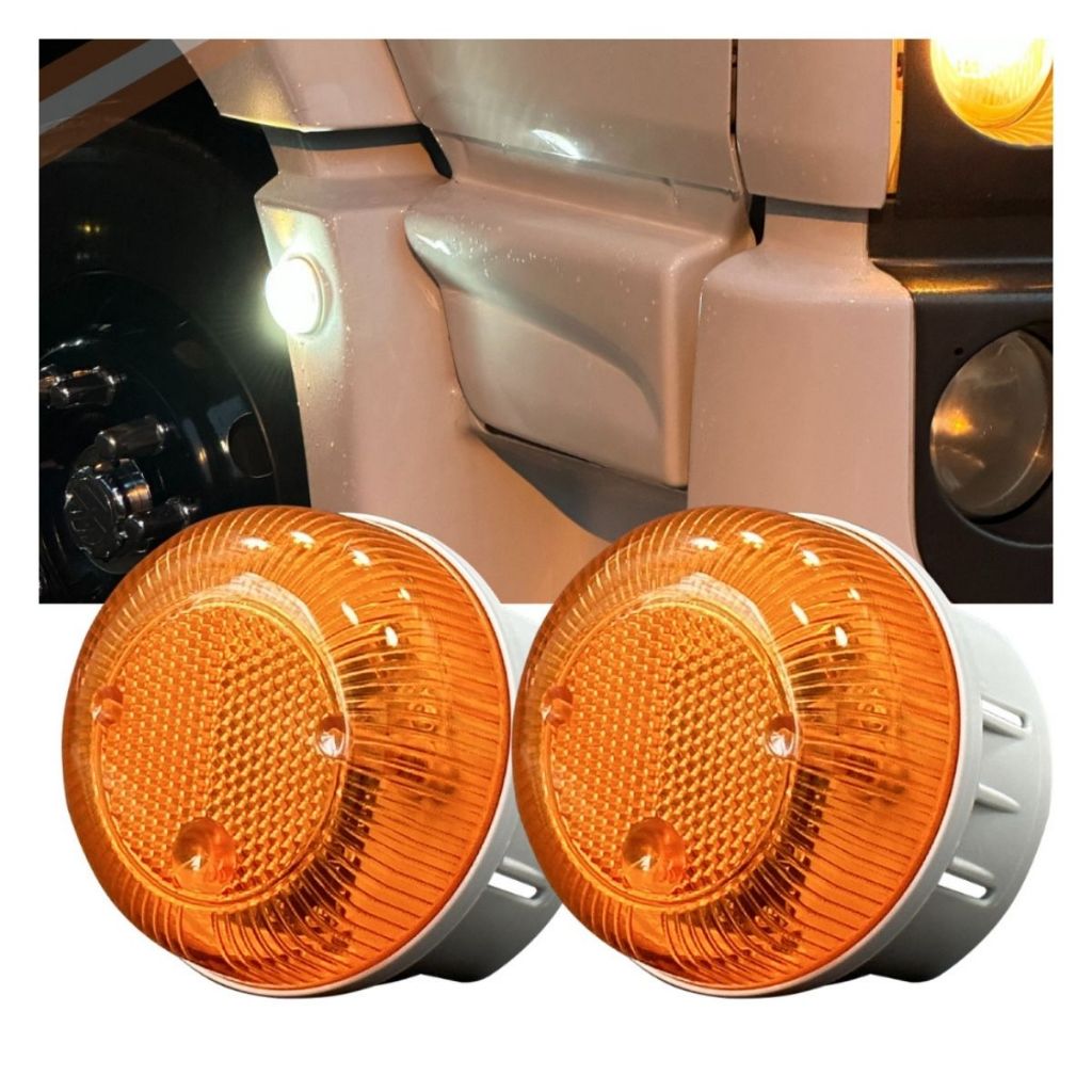 2x Lanterna Lateral Led Estribo Constellation Delivery Vw Âmbar - Laranja em Oferta na Shopee