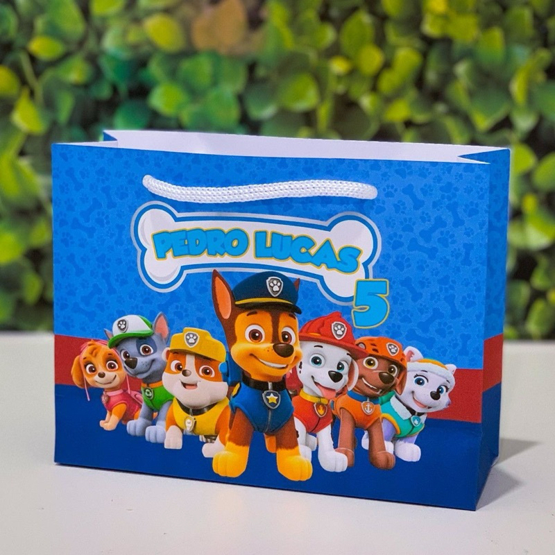 Sacolinha PATRULHA CANINA Personalizado Lembrancinha | Mimo | Festa | sacolinha | Aniversário  PATRULHA CANINA
