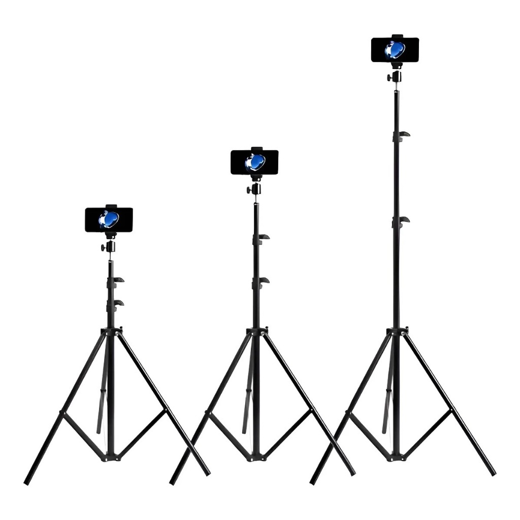Tripé Profissional Para Celular E Câmera Pedestal 2,1m