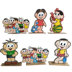 Kit Display de Mesa 6 Peças Para Festa Turma da Monica 3 MDF