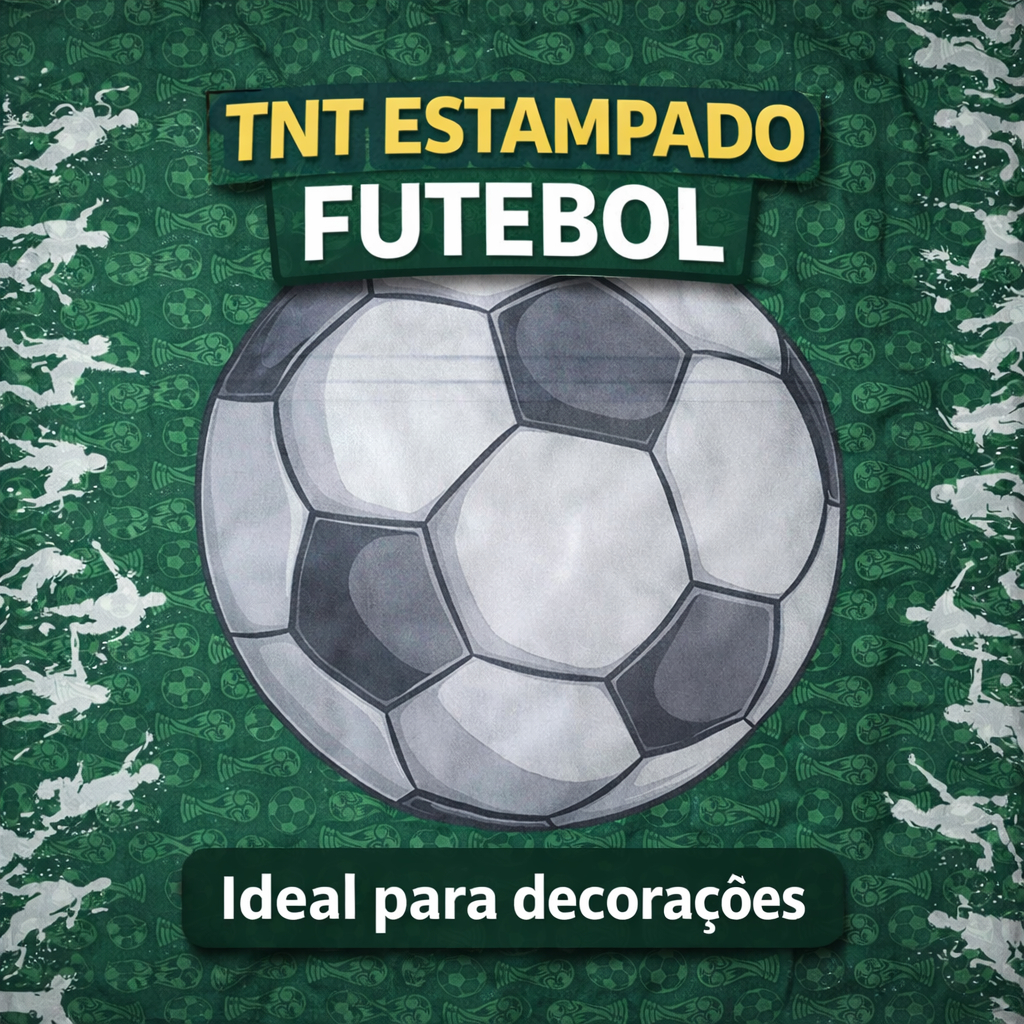 TNT Estampado Futebol - Campo Futebol - Bola