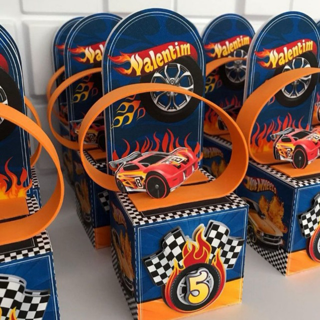 Lembrancinha Caixa Cenário Hot Wheels - Personalizados - Caixas - Aniversário - Caixinhas - Kit Festa - Monster truck