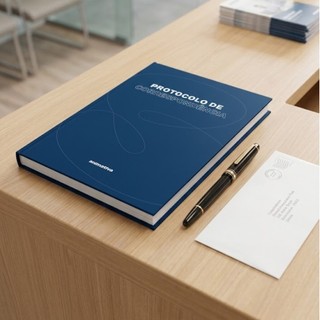 Livro Protocolo De Correspondência 104 Folhas Capa Dura Azul Portaria Condomínio E Empresas