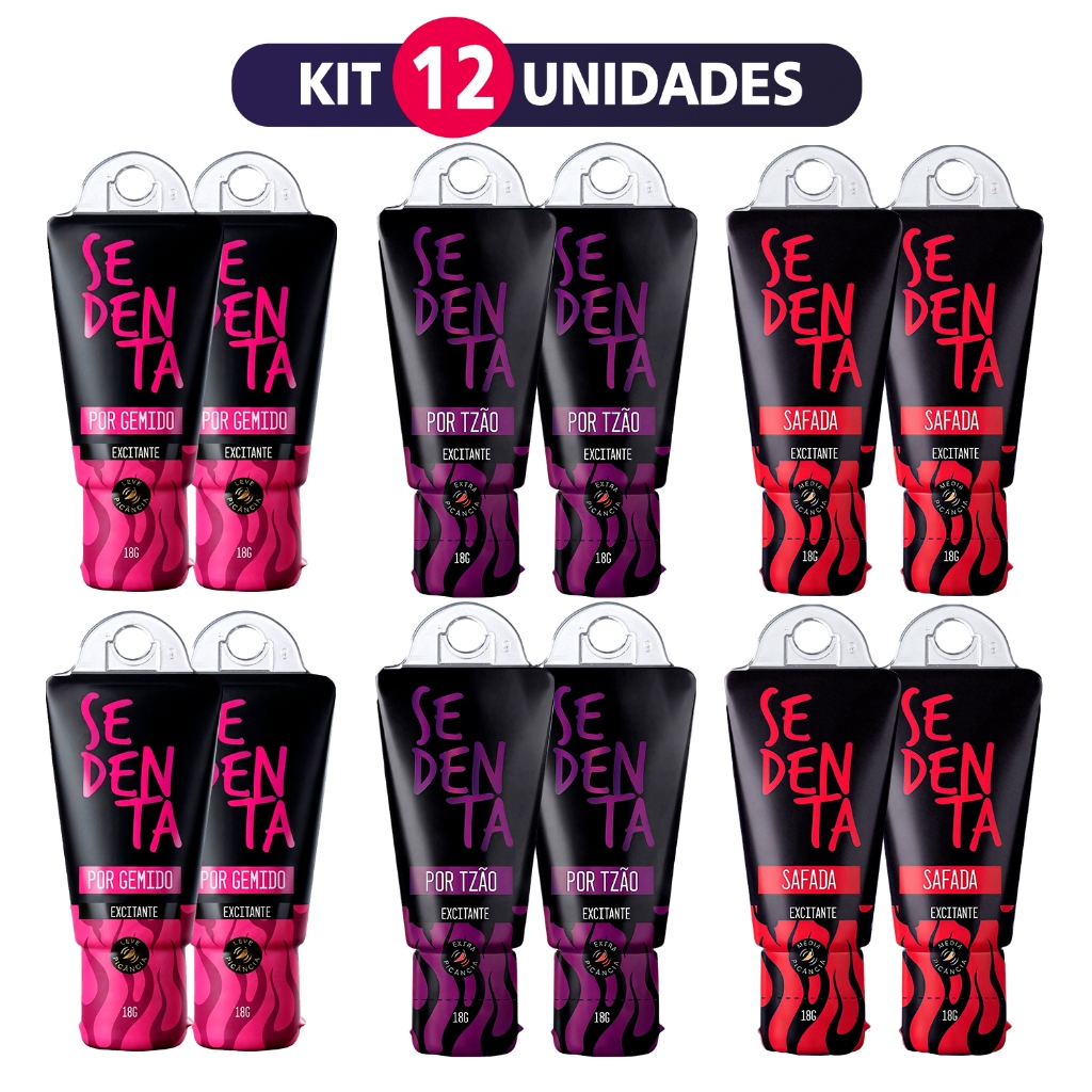 Kit 12 Gel Lubrificante Intimo Funcional Picancia Leve Média Forte Beijável Produtos Sex Shop em Oferta na Shopee