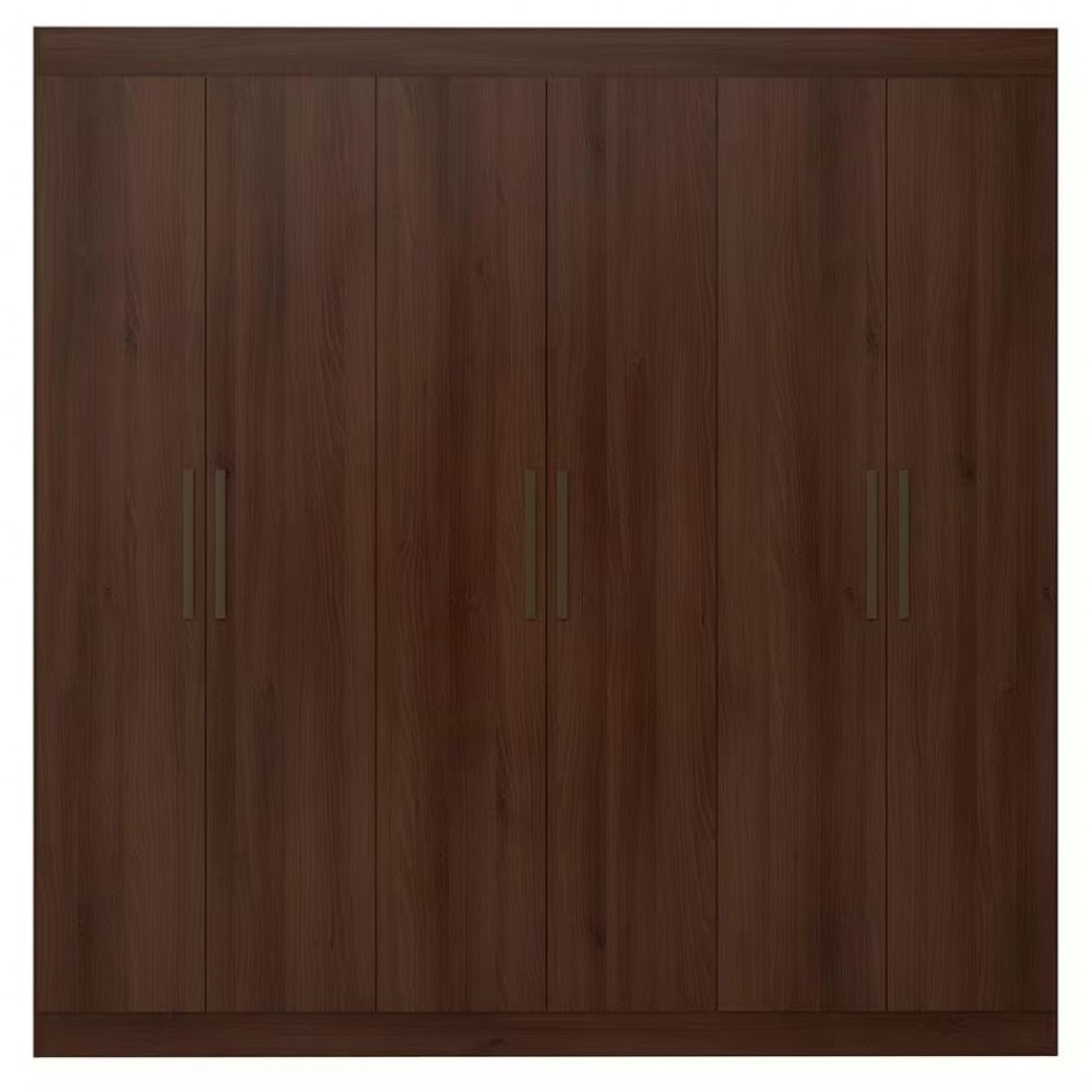 Imagem Guarda-Roupa Casal Bartira Ville com 6 Portas e 2 Gavetas