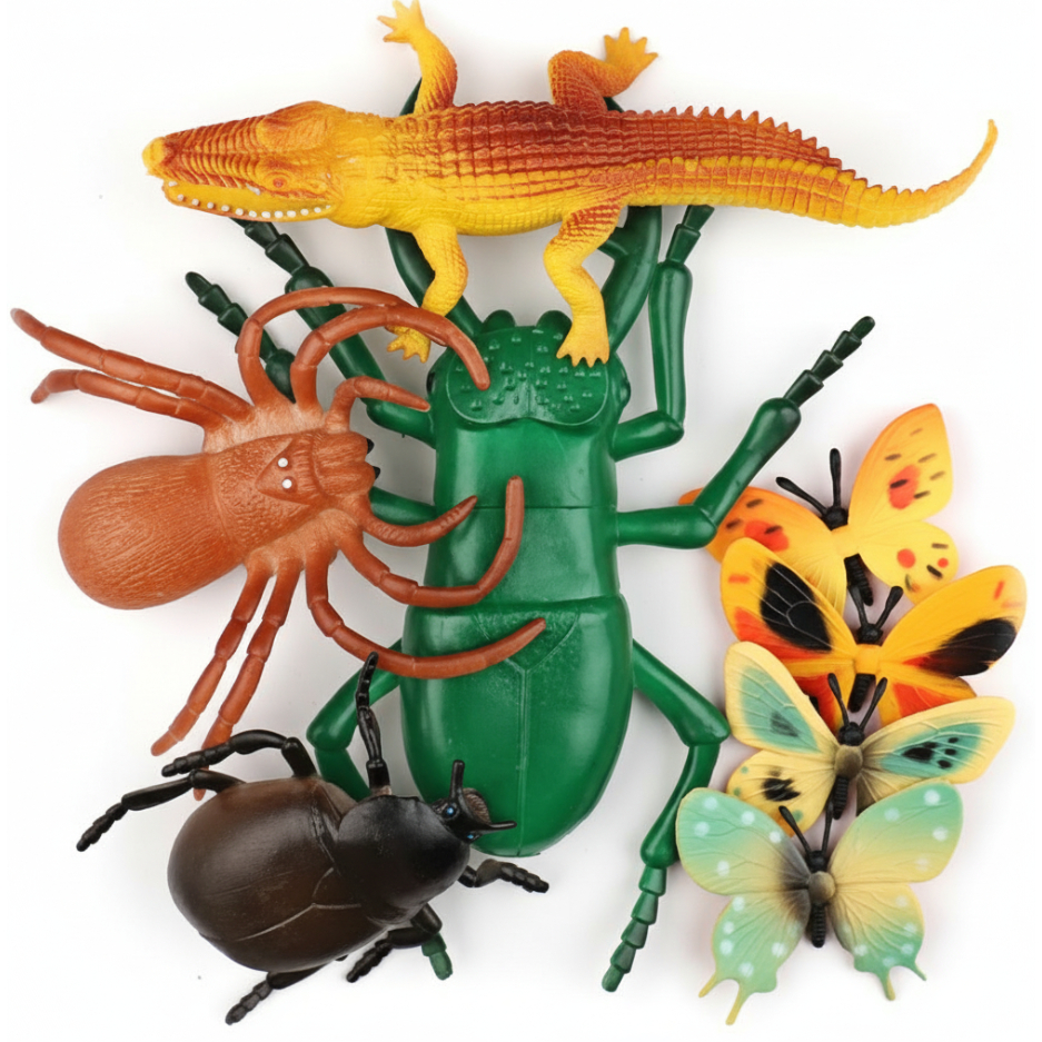 Kit Animais Insetos de Emborrachados em Oferta na Shopee
