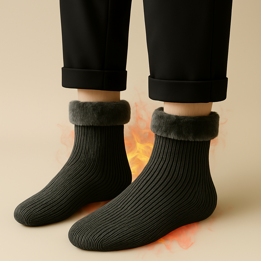 Kit 2/4/6 Meia Térmica Frio Inverno QuenteForrada Grossa Meias Confortavel em Oferta na Shopee