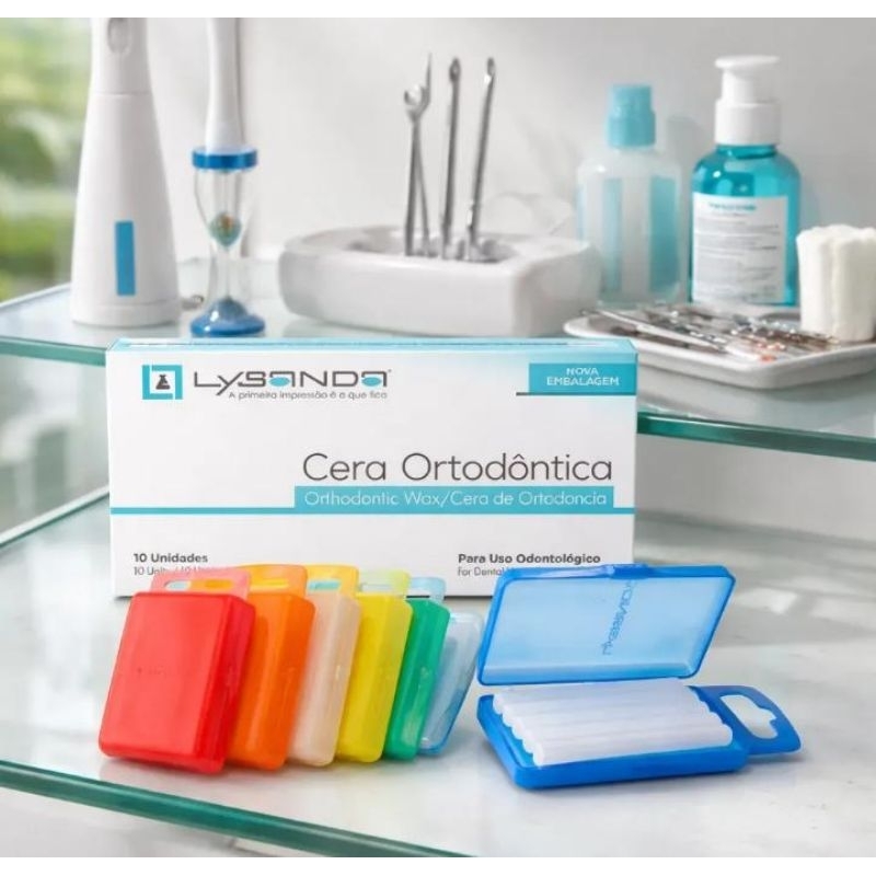 Cera Ortodontica Em Tubos Com 10 Caixas Proção Aparelho Braquetes Profissional