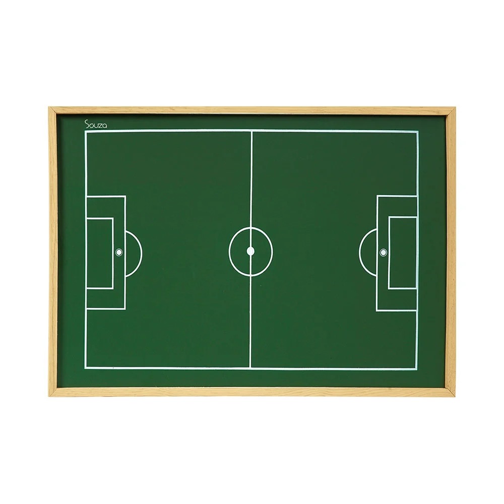 Campo Futebol De Botão Madeira 100x70cm Souza
