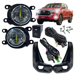 Kit Farol Milha Neblina Hilux Cabine Dupla STD Power Pack MT 2025 2026 Full Led