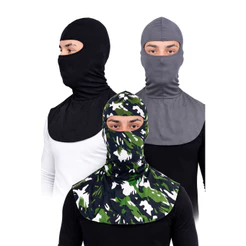 Kit 3 Máscaras Balaclava Para Pescaria Comprida Pescador Touca Ninja Motoboy Esportes Proteção Solar E Inverno