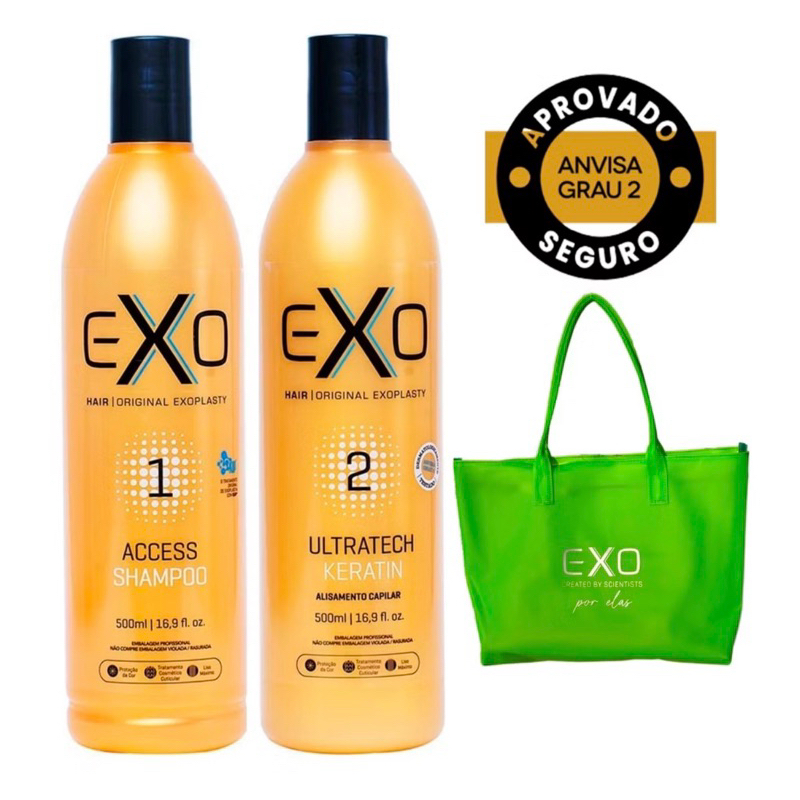 Kit Exoplastia Capilar Exo Hair 2x500ml Selagem