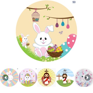 Painel de Festa Diversos Tamanhos Páscoa em Tecido de Helanca Dry com Elástico em Oferta na Shopee