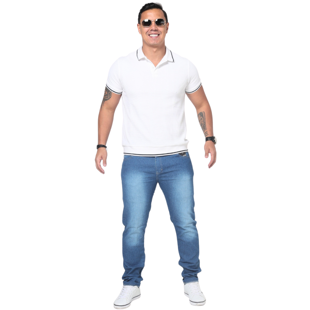 Calça Jeans Masculina com Elastano Premium - Conforto,Flexibilidade e Estilo no Dia a Dia