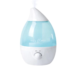 Umidificador Ar 3 L Ultrassônico Silencioso Difusor Aromas Luminária LED Portátil Azul Claro p/ casa