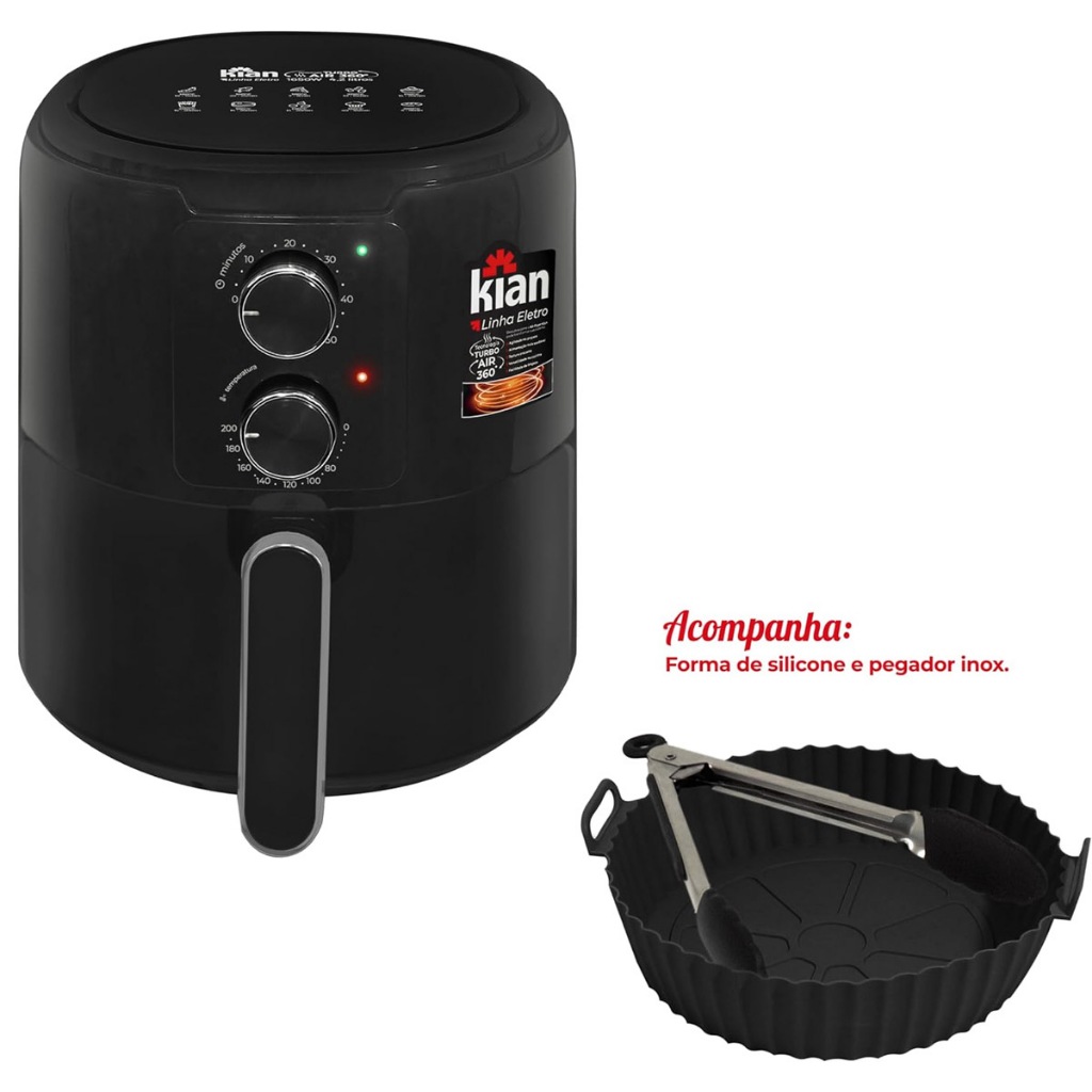Air Fryer fritadeira eletrica 4,2 litros  1650W AF-103 Kian
