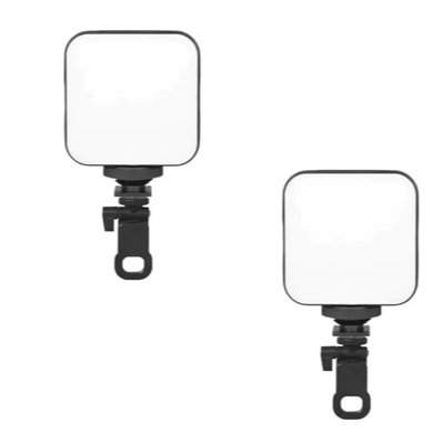 Luz LED Portátil Para Vídeo Celular Ring Light Clip Selfie Iluminação Para Foto e Live