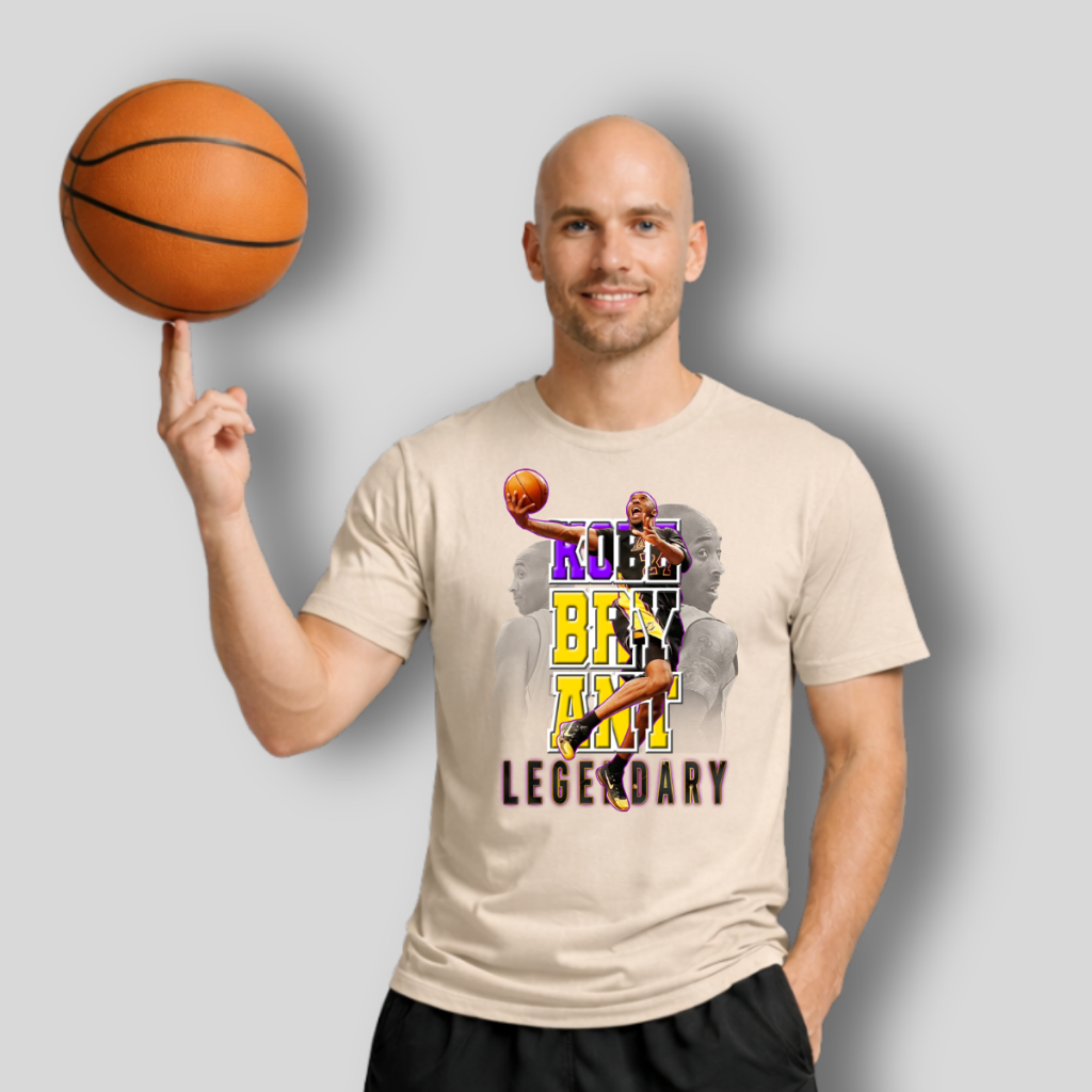 Camiseta Masculina Streetwear Estampada Kobe Bryant Lendas Camisa Basquete NBA Alls Stars Lançamento