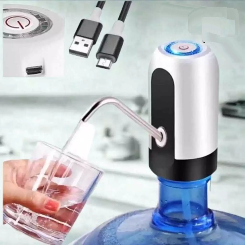 Bomba Elétrica Água Dispensador Portátil Sensor Recarregável Galão Filtro Puxador Aparelho Mata Sede