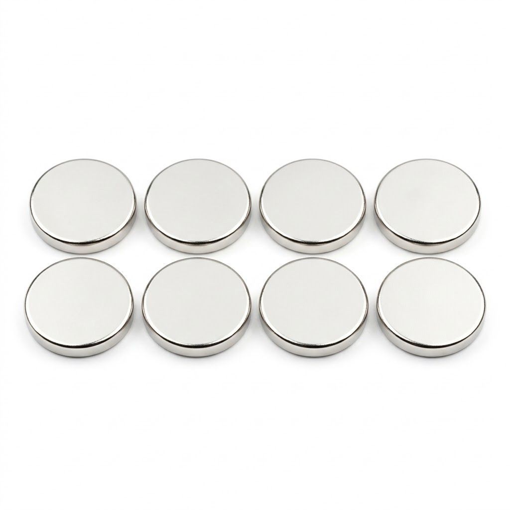 Kit com 8 Peças Ímã de Neodímio 25x3mm Super Forte