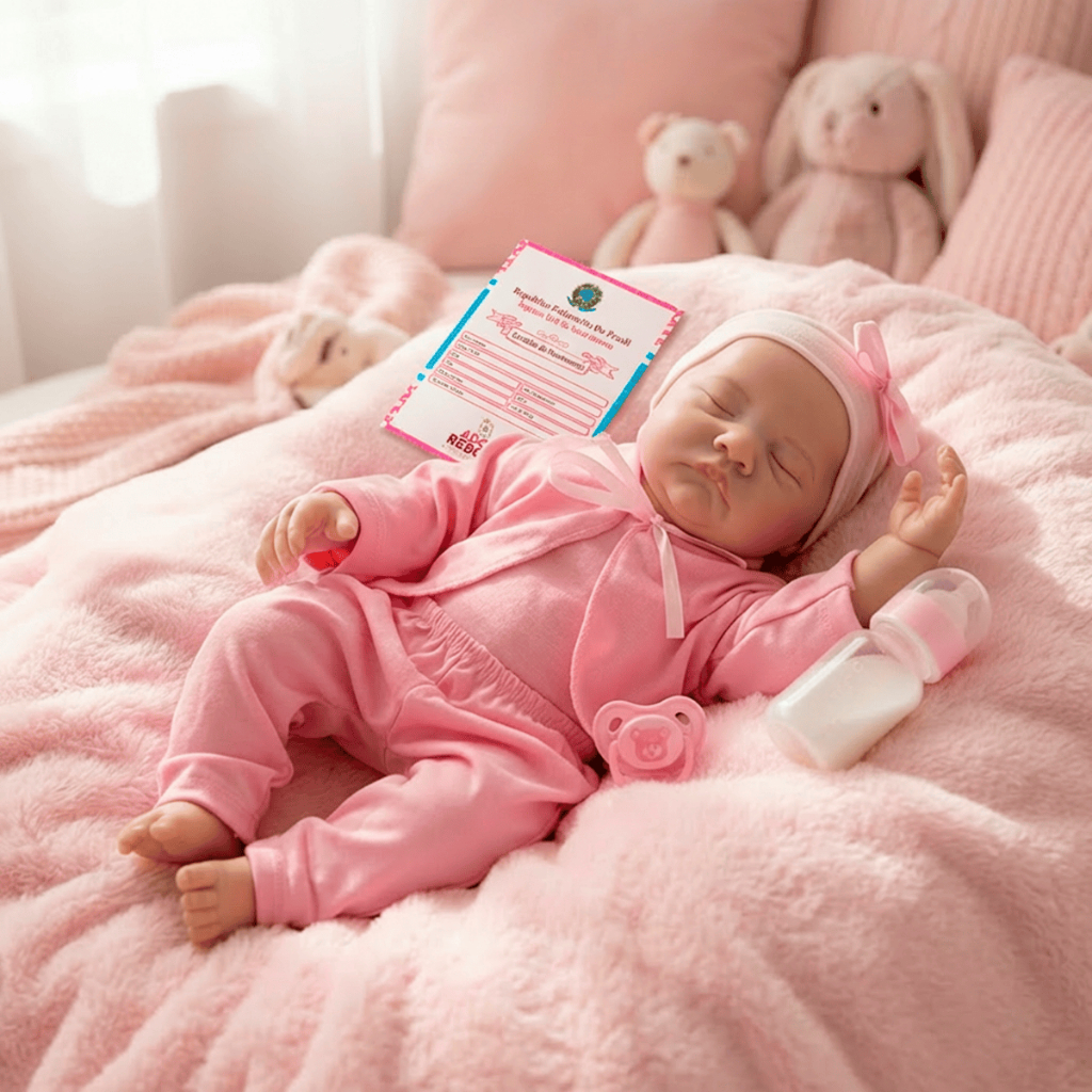 Boneca Bebê Reborn Realista 100% Siliconada Recém-Nascida que Pode Tomar — foto 4