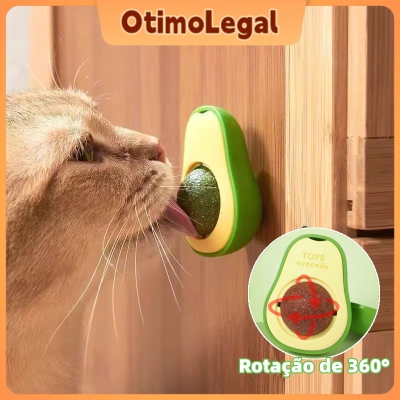 Kit 4/3/2/1 Abacate De Brinquedo Para Gatos Com Catnip Erva Gato Natural Otimolegal em Oferta na Shopee