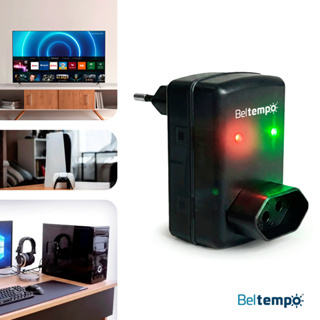 Protetor de Surtos de Energia Anti Raio Para Eletrônicos TV PC e Videogame Beltempo em Oferta na Shopee