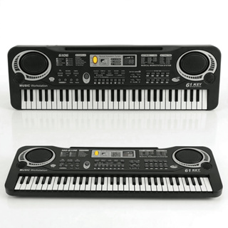 Teclado Eletrônico Música Digital Preto Elétrico Instrumento Infantil Para Aprendizagem em Oferta na Shopee